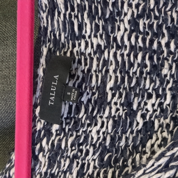 Talula Aritzia Avenue A Open Knit Asymmetrical Sweater S - Picture 3 of 5